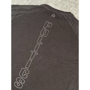 Tasc Performance x Politics Bamboo Athletic T Shirt Black Logo Back Hit Medium